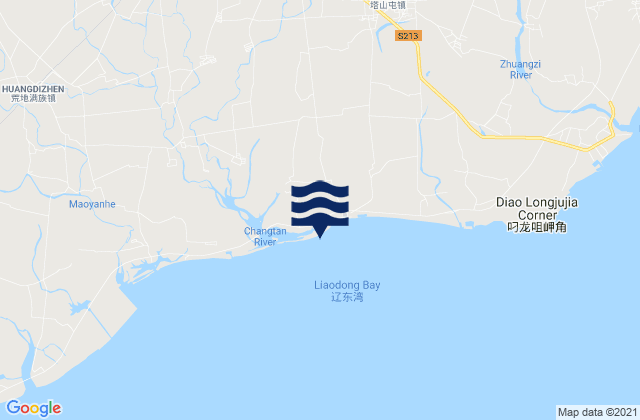 Mapa de mareas Suizhong, China
