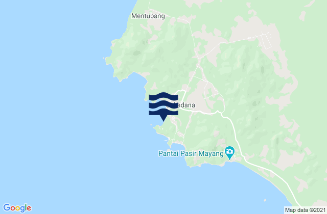 Mapa de mareas Sukadana, Indonesia