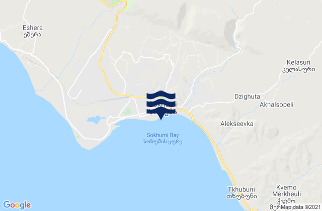 Mapa de mareas Sukhumi, Georgia