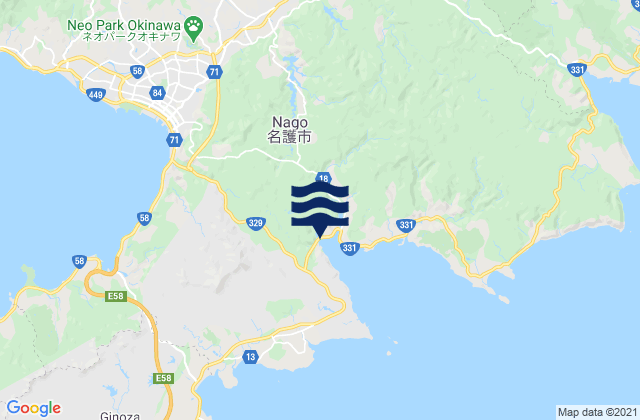 Mapa de mareas Sukku, Japan