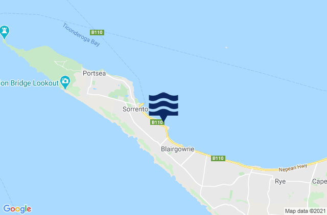 Mapa de mareas Sullivan Bay, Australia
