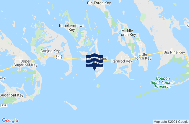 Mapa de mareas Summerland Key (Southwest Side Kemp Channel), United States