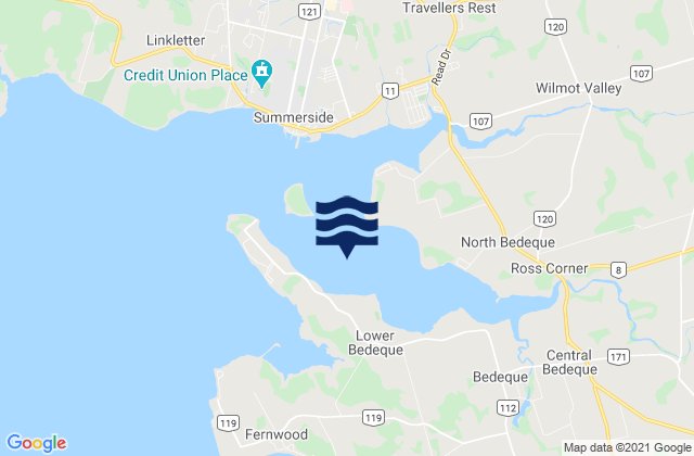 Mapa de mareas Summerside Harbour, Canada