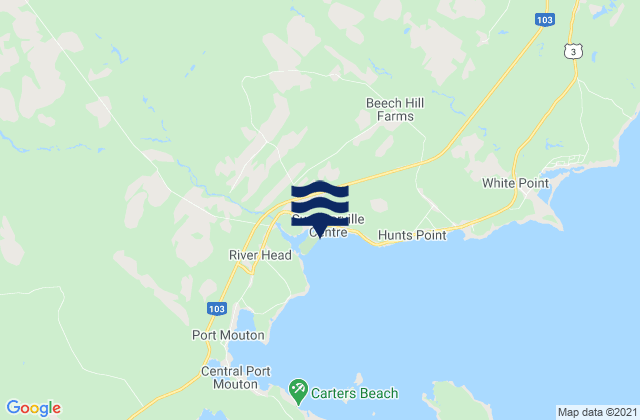 Mapa de mareas Summerville Beach, Canada