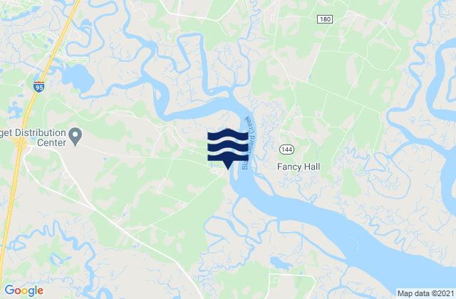 Mapa de mareas Sunbury Medway River, United States