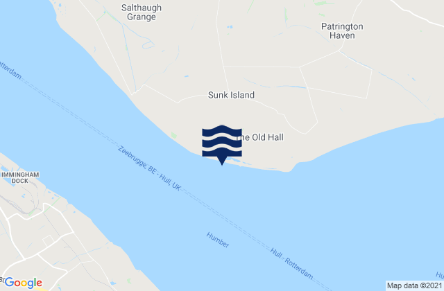 Mapa de mareas Sunk Island, United Kingdom