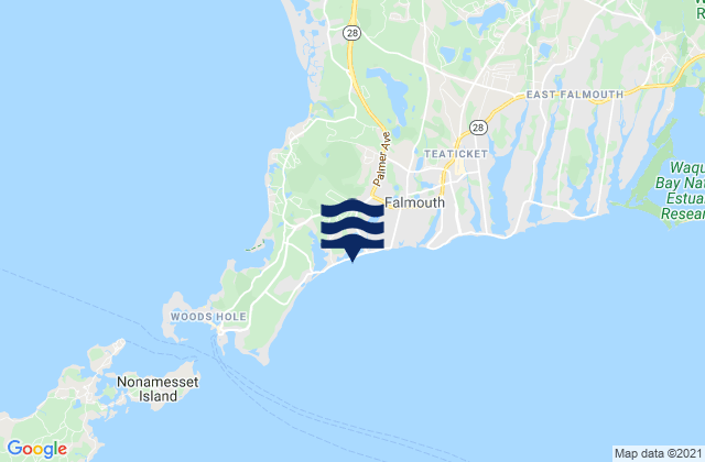Mapa de mareas Surf Drive Beach, United States
