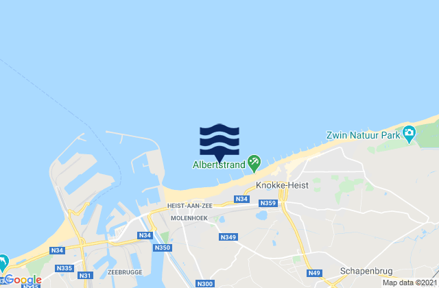 Mapa de mareas Surfers Paradise, Netherlands