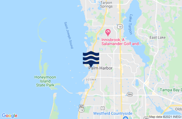 Mapa de mareas Sutherland Bayou, United States