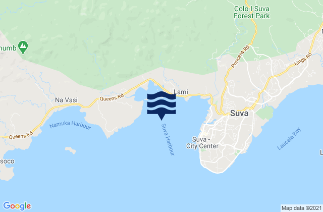 Mapa de mareas Suva, Fiji