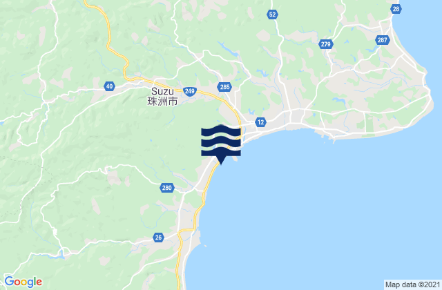 Mapa de mareas Suzu Shi, Japan