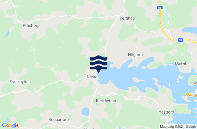 Mapa de mareas Svalsta, Sweden
