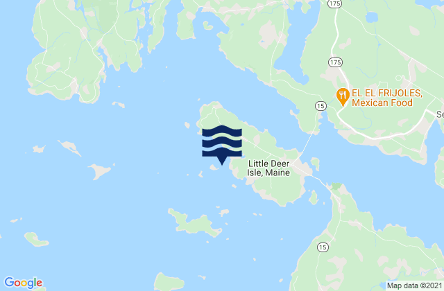 Mapa de mareas Swains Ledge 0.3 nautical mile SW of, United States