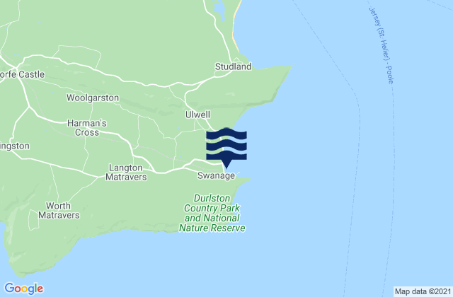 Mapa de mareas Swanage, United Kingdom