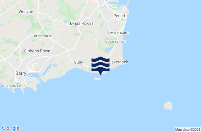 Mapa de mareas Swanbridge Bay, United Kingdom