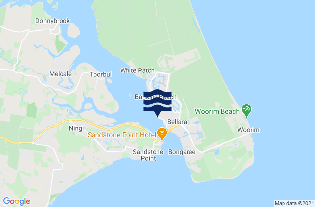 Mapa de mareas Sylvan Beach, Australia