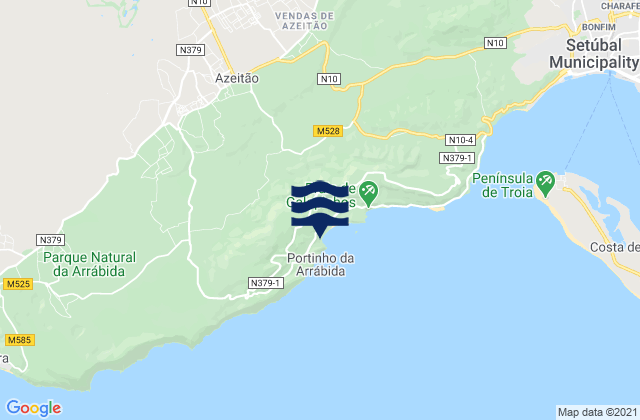 Mapa de mareas São Lourenço, Portugal