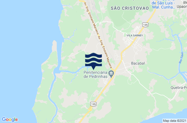 Mapa de mareas São Luís, Brazil