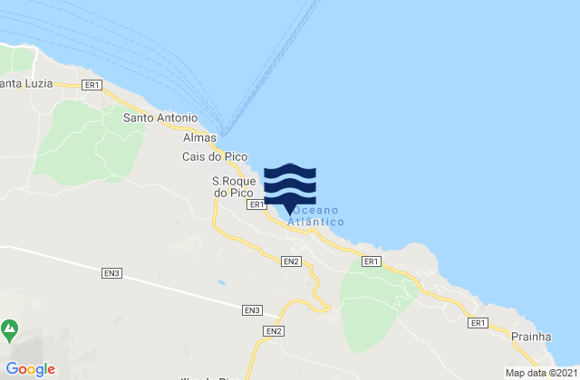 Mapa de mareas São Roque do Pico, Portugal