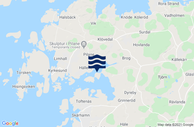 Mapa de mareas Säby Ö, Sweden