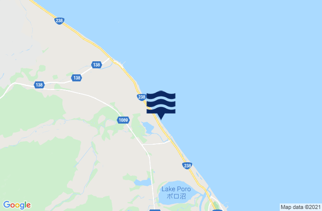 Mapa de mareas Sōya Gun, Japan
