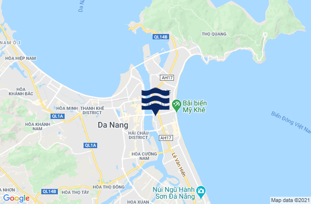 Mapa de mareas Sơn Trà, Vietnam