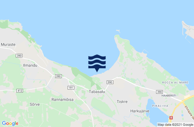 Mapa de mareas Tabasalu, Estonia