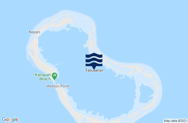 Mapa de mareas Tabuaeran (Fanning) Island, Line Islands (2), Kiribati