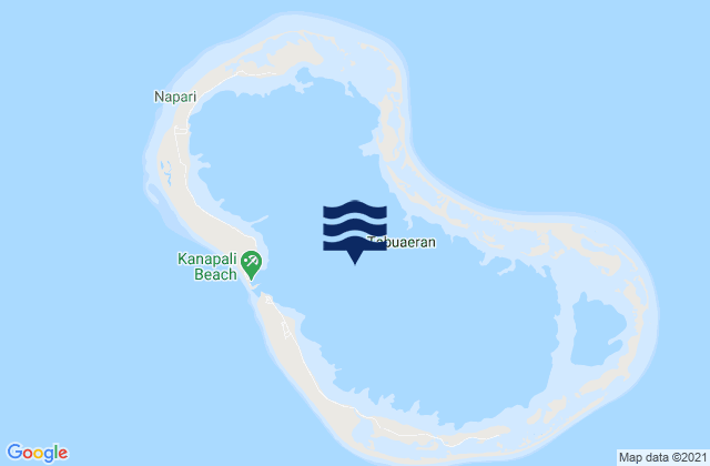 Mapa de mareas Tabuaeran, Kiribati