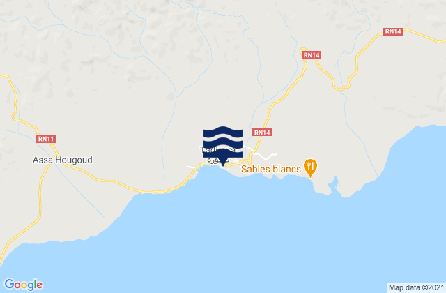 Mapa de mareas Tadjourah, Djibouti