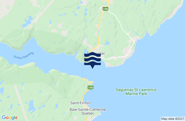 Mapa de mareas Tadoussac (Saguenay River), Canada