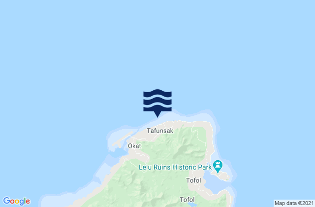 Mapa de mareas Tafunsak, Micronesia