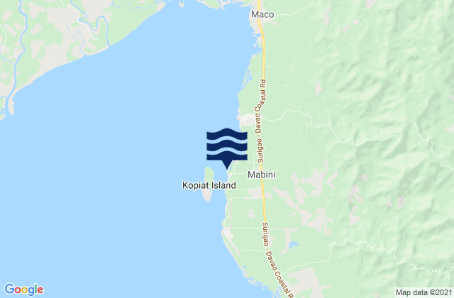 Mapa de mareas Tagnanan, Philippines