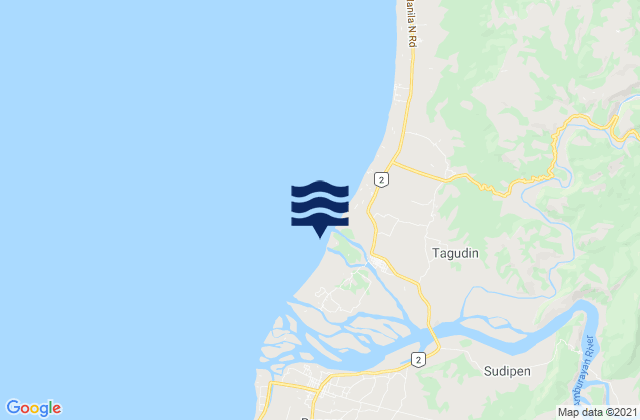 Mapa de mareas Tagudin, Philippines