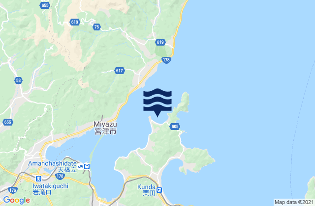 Mapa de mareas Tai, Japan