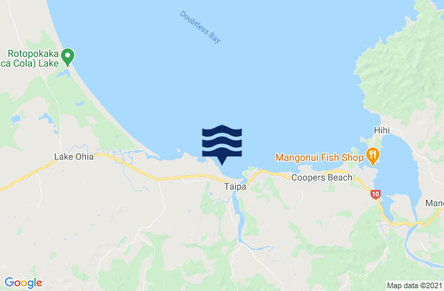 Mapa de mareas Taipa Beach, New Zealand