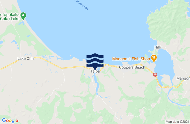 Mapa de mareas Taipa, New Zealand