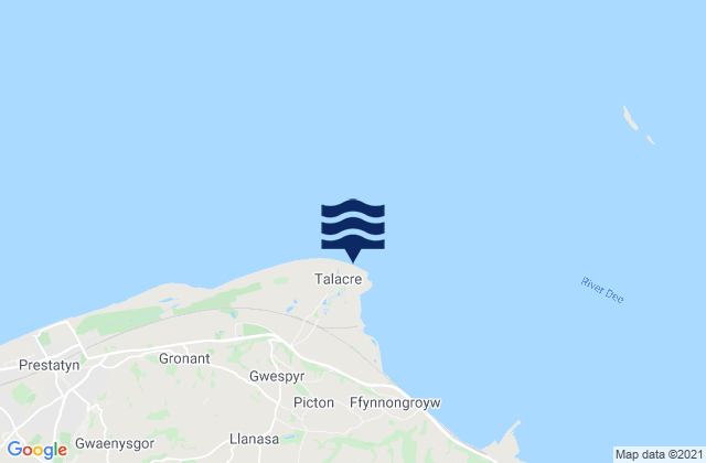 Mapa de mareas Talacre Beach, United Kingdom