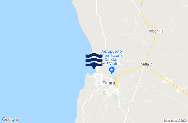 Mapa de mareas Talara, Peru