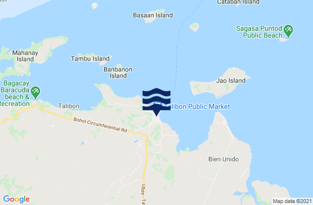 Mapa de mareas Talibon, Philippines