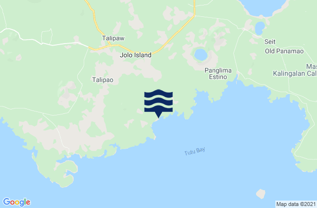 Mapa de mareas Talipao, Philippines