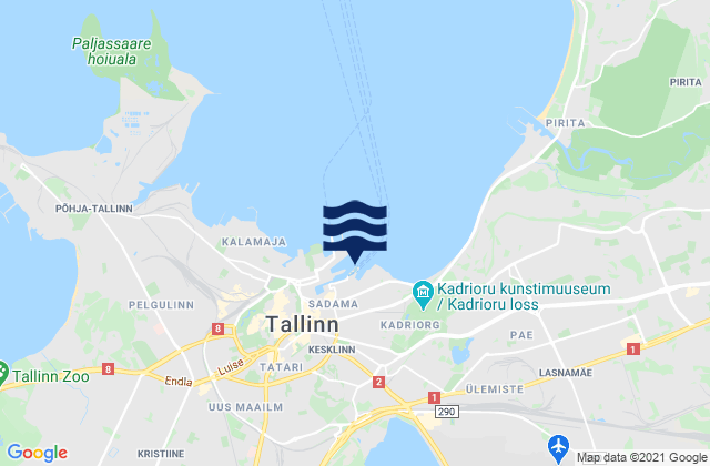Mapa de mareas Tallinn, Estonia