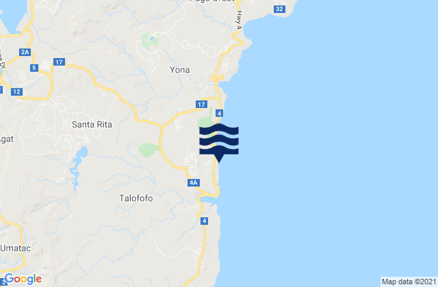 Mapa de mareas Talofofo Village, Guam