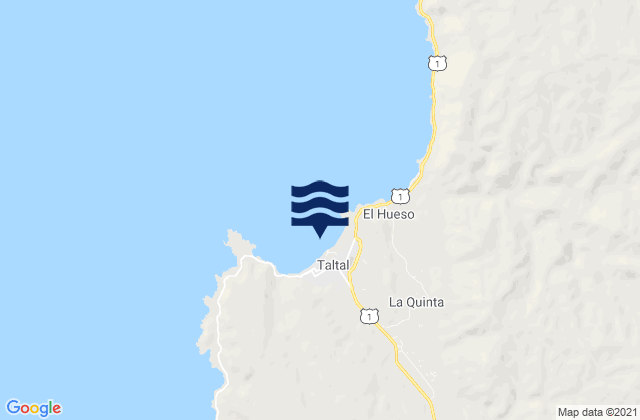 Mapa de mareas Taltal, Chile