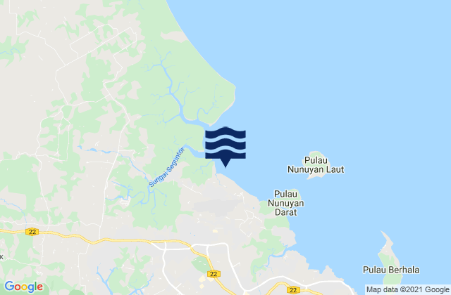 Mapa de mareas Taman Rajawali, Malaysia
