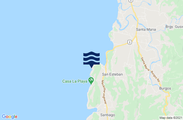 Mapa de mareas Tamorong, Philippines