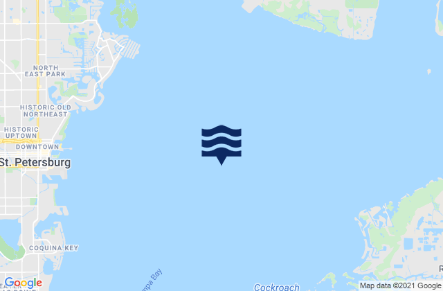 Mapa de mareas Tampa Bay, United States