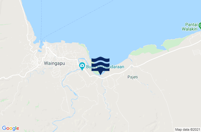 Mapa de mareas Tanabara, Indonesia