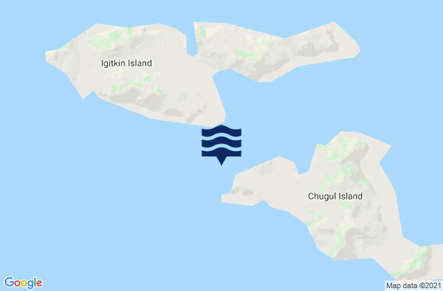 Mapa de mareas Tanager Point Chugul Island, United States