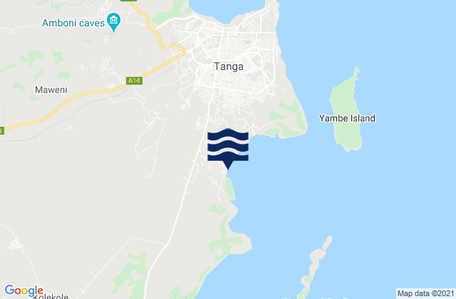 Mapa de mareas Tanga, Tanzania